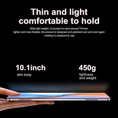 Original Tablet 10 Pro 10.1-inch HD Display 8GB+256GB Android 11 Face Unlocked 6000mAh Large-capacity Battery Snapdragon 860