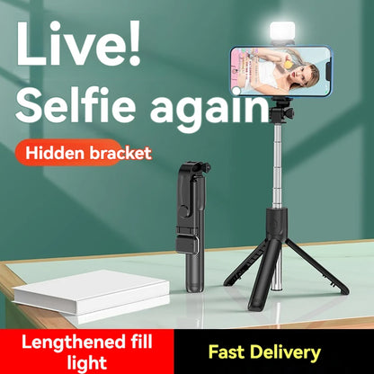 Bluetooth Wireless 67CM Selfie Stick Mini Tripod Extendable Monopod Remote Shutter for Android IOS 2024 Latest Hot Phone Holder