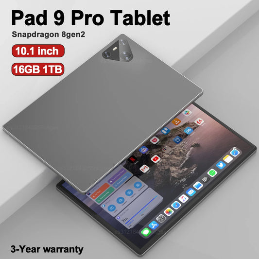 Original Pad 9 Pro Tablet 10.1 inch Android 13 Snapdragon 8gen2 Global 16GB+1024GB 10000mah 5G Dual SIM WIFI  HD Screen