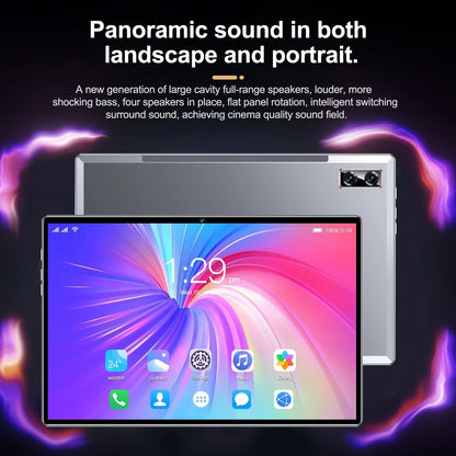 Original Tablet 10 Pro 10.1-inch HD Display 8GB+256GB Android 11 Face Unlocked 6000mAh Large-capacity Battery Snapdragon 860