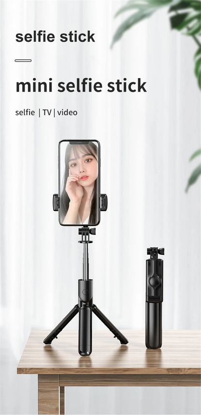 Bluetooth Wireless Selfie Stick Tripod Stand with Light Remote Extendable Tripod for iPhone Mobile Phone Tiktok Live Streaming